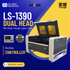 Zaiku LS-1390 with Dual Head 100 Watt RECI Laser CO2 Ruida Controller